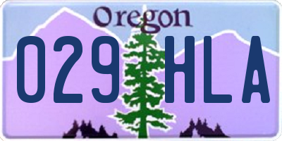 OR license plate 029HLA