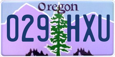OR license plate 029HXU