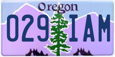 OR license plate 029IAM