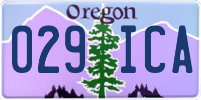 OR license plate 029ICA