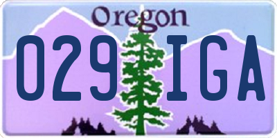 OR license plate 029IGA