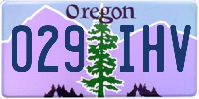 OR license plate 029IHV