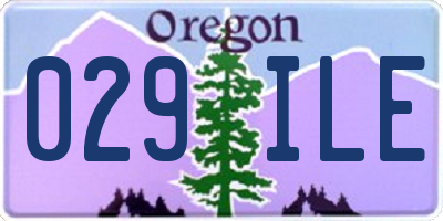 OR license plate 029ILE