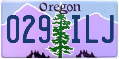 OR license plate 029ILJ