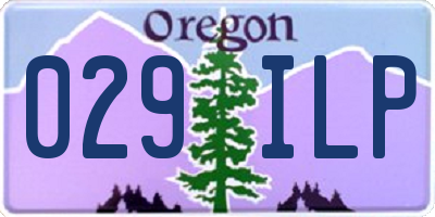 OR license plate 029ILP