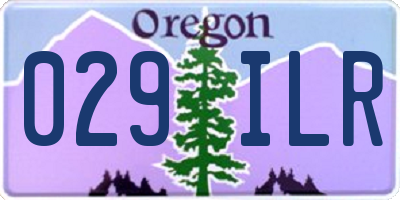 OR license plate 029ILR