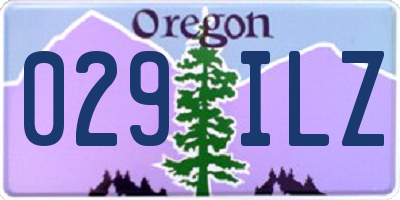 OR license plate 029ILZ