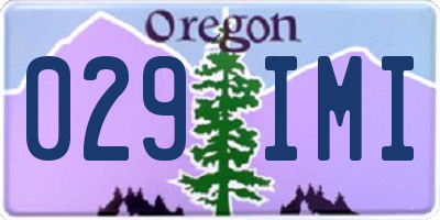 OR license plate 029IMI