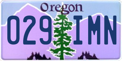 OR license plate 029IMN