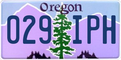 OR license plate 029IPH