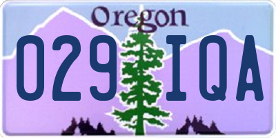 OR license plate 029IQA