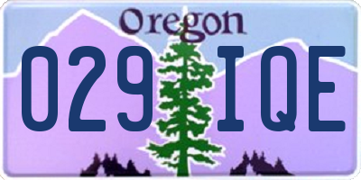 OR license plate 029IQE