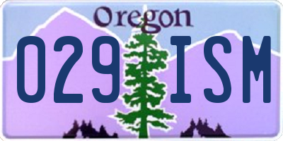 OR license plate 029ISM