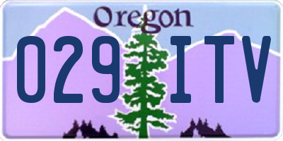 OR license plate 029ITV