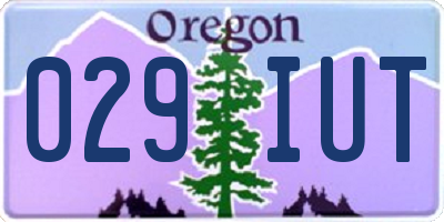 OR license plate 029IUT