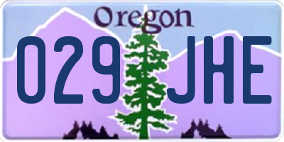 OR license plate 029JHE