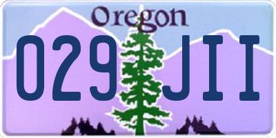 OR license plate 029JII