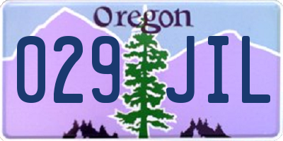 OR license plate 029JIL