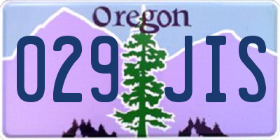OR license plate 029JIS