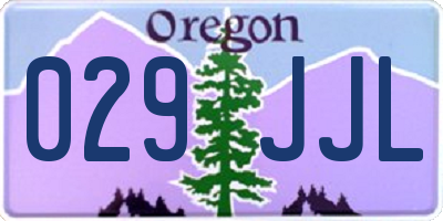 OR license plate 029JJL