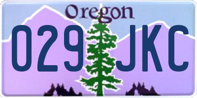 OR license plate 029JKC