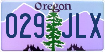 OR license plate 029JLX