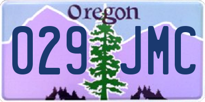OR license plate 029JMC