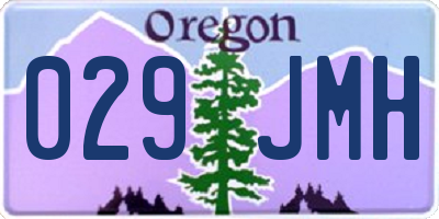 OR license plate 029JMH