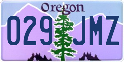 OR license plate 029JMZ