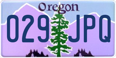OR license plate 029JPQ