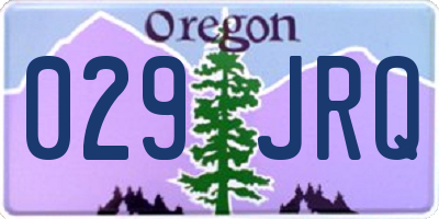 OR license plate 029JRQ