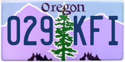 OR license plate 029KFI