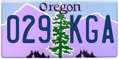 OR license plate 029KGA