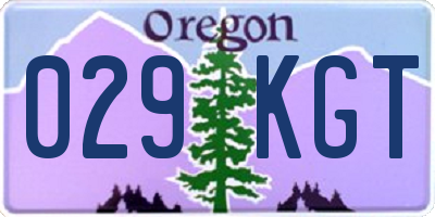 OR license plate 029KGT