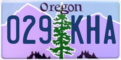 OR license plate 029KHA