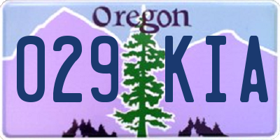 OR license plate 029KIA