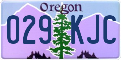 OR license plate 029KJC