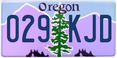OR license plate 029KJD