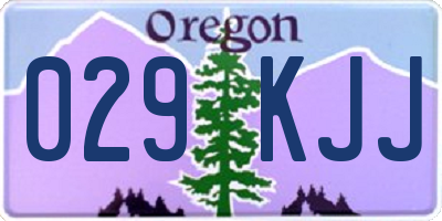 OR license plate 029KJJ