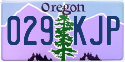 OR license plate 029KJP