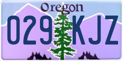 OR license plate 029KJZ