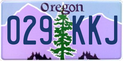 OR license plate 029KKJ