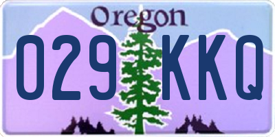 OR license plate 029KKQ