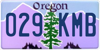 OR license plate 029KMB