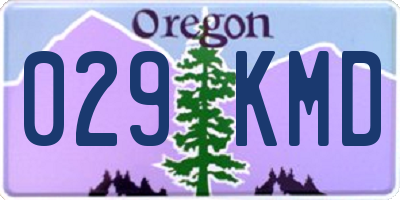 OR license plate 029KMD