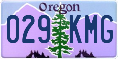 OR license plate 029KMG