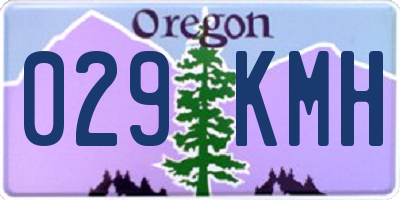 OR license plate 029KMH