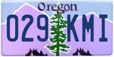 OR license plate 029KMI