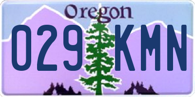 OR license plate 029KMN