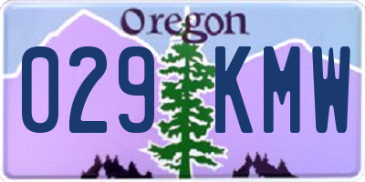 OR license plate 029KMW
